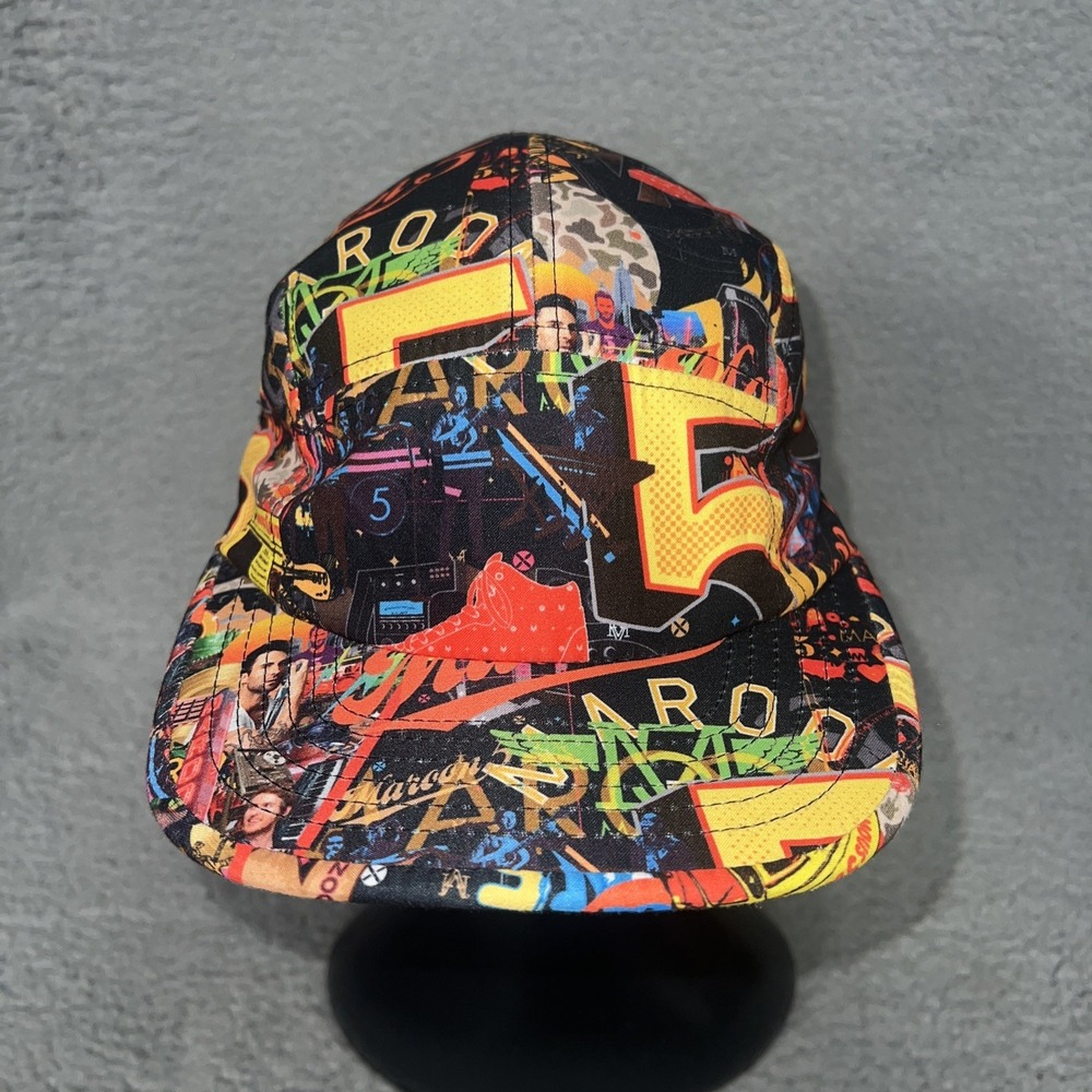 Live Nation Maroon 5 Hat‎ Multicolor All Around Print Tour Concert Strapback Cap